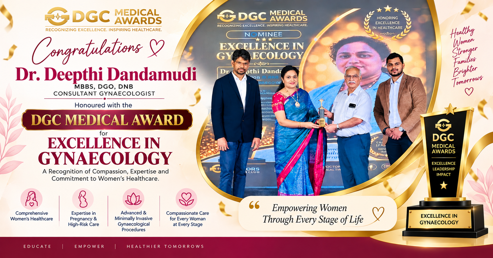 Dr. Deepthi Dandamudi nominated for DGC Medical Awards Excellence in Gynaecology